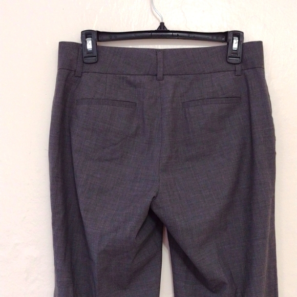 Banana Republic Gray Wool Mid Rise Martin Fit Flare Ankle Dress Pants Size 4 - Picture 6 of 12